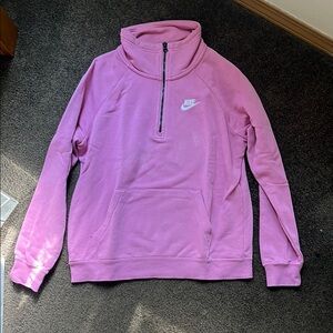 Nike Pink Half-Zip Pullover